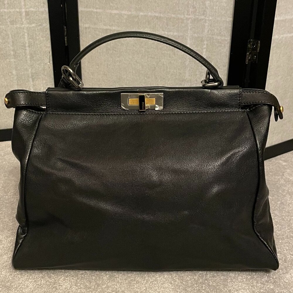 Fendi Peekaboo (ISeeU) Satchel - Black - Picture 2 of 16